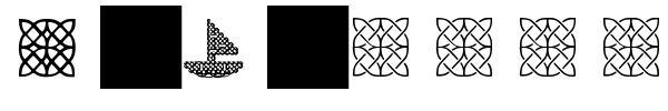 A-J Knots font preview